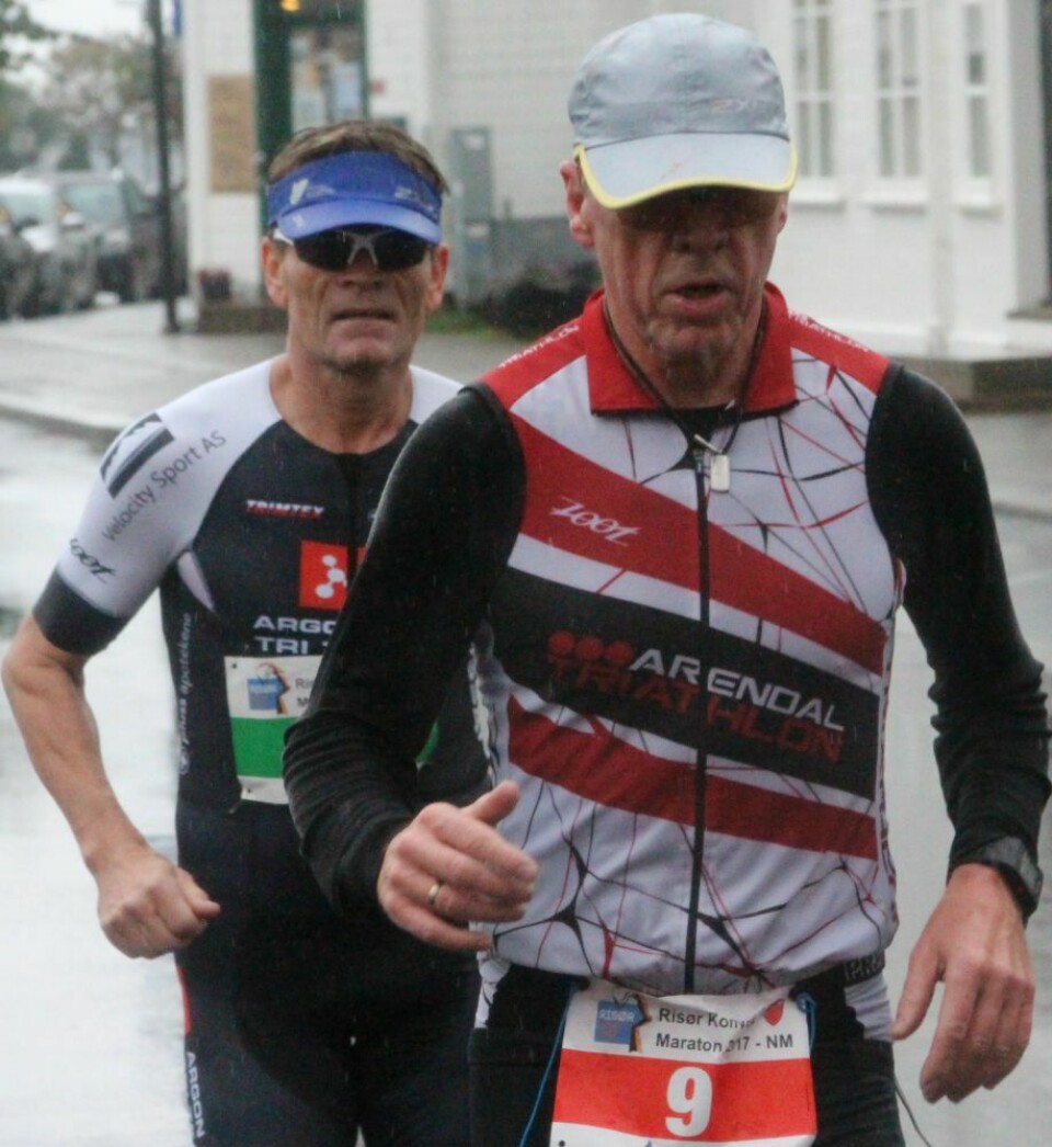 Frode Stenberg og Mona Brundtland vant NM maraton i regntunge Risør IMG_2082EinarSolbergAreRibe.jpg