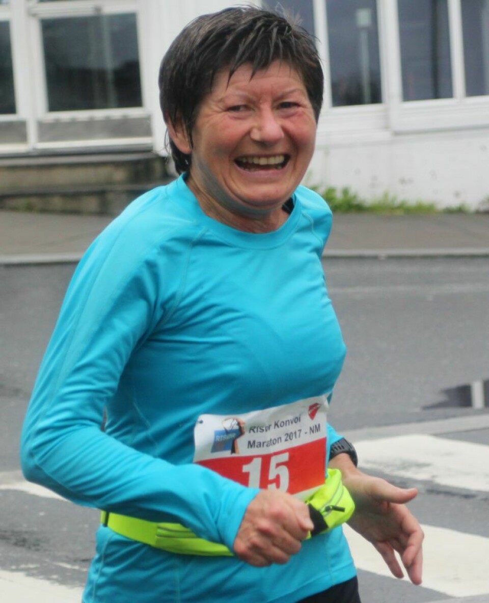 Frode Stenberg og Mona Brundtland vant NM maraton i regntunge Risør IMG_2211LineLithunRunder.jpg