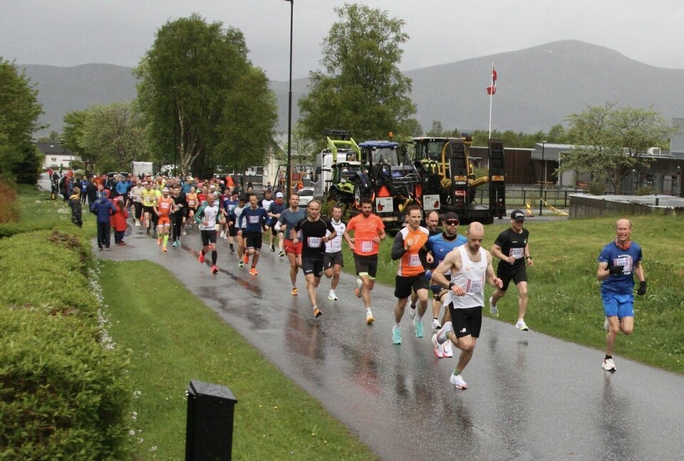 Første del av løypen gikk opp dalen på den ene siden og ned igjen på andre siden. Første del av løypen gikk opp dalen på den ene siden og ned igjen på den andre