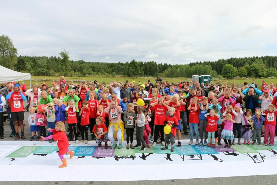 Fra starten på 2 km. (Foto: Camilla Bergan) Fra starten på 2 km. (Foto: Camilla Bergan)