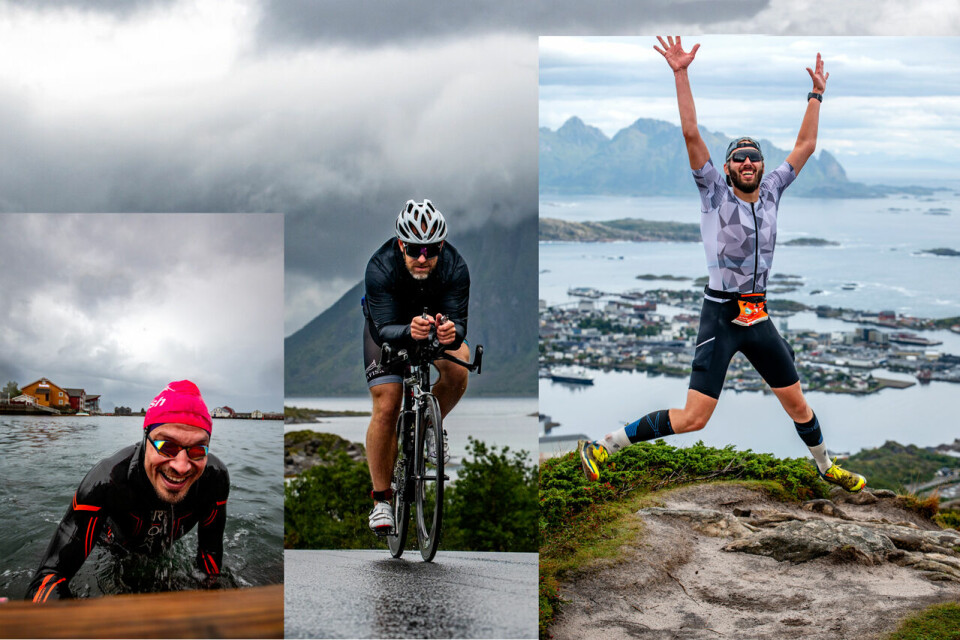 Som i alle andre triatlonkonkurranser så må det både svømmes, sykles og løpes i Lofoten Triathlon. Men naturen er mer dramatisk i dette arrangementet. (Alle foto: Kai-Otto Melau) Lofoten triatlon