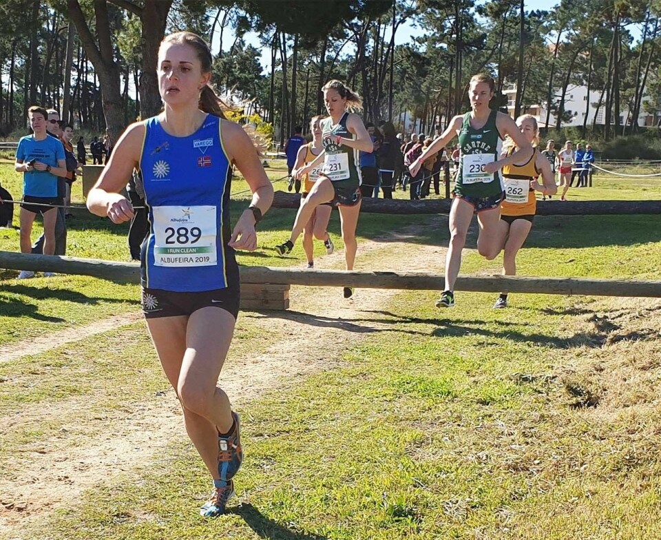 12. og 13. plass til Varegg og Strindheim i E-cupen i terrengløp Kristine_Fjellanger_foto_Trygve_Andresen.jpg