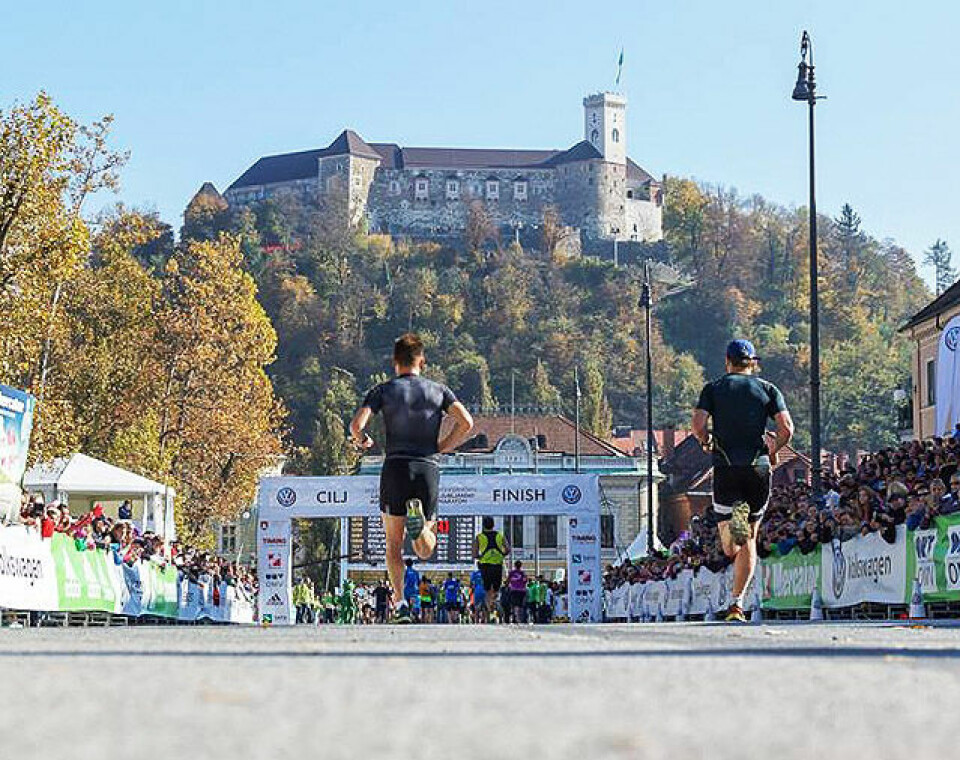 Sterke vinnertider og 18 norske deltakere i Ljubljana Marathon Opploepet640.jpg