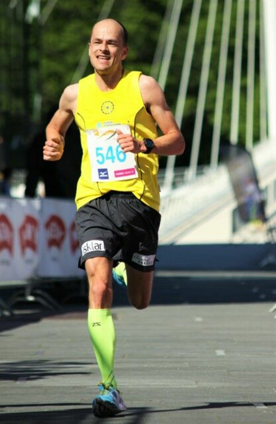 Hett under Elveløpet hvor Øystein Mørk doblet Arne_Post_10Km.JPG
