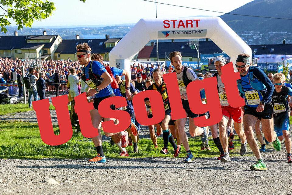 Bergen Fjellmaraton starter ved Montana nedenfor Ulriken. Neste års løp er nå utsolgt. (Foto: Arne Dag Myking) Bergen Fjellmaraton starter ved Montana nedenfor Ulriken. Neste års løp er nå utsolgt. (Foto: Arne Dag Myking)