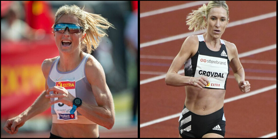 Therese Johaug møter Karoline Bjerkeli Grøvdal til dyst på Bislett førstkommende lørdag. Blir det OL på begge? (Foto: Samuel Hafsahl og Bjørn Johannessen) Therese Johaug møter Karoline Bjerkeli Grøvdal til dyst på Bislett førstkommende lørdag. Blir det OL på begge? (Foto: Samuel Hafsahl og Bjørn Johannessen)