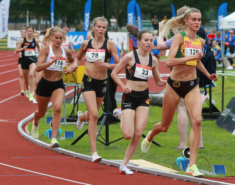 Ingeborg Østgård best i spurten igjen - vant 1500 m i NM Tetkvartett_og_luke_AZ3T3373.jpg