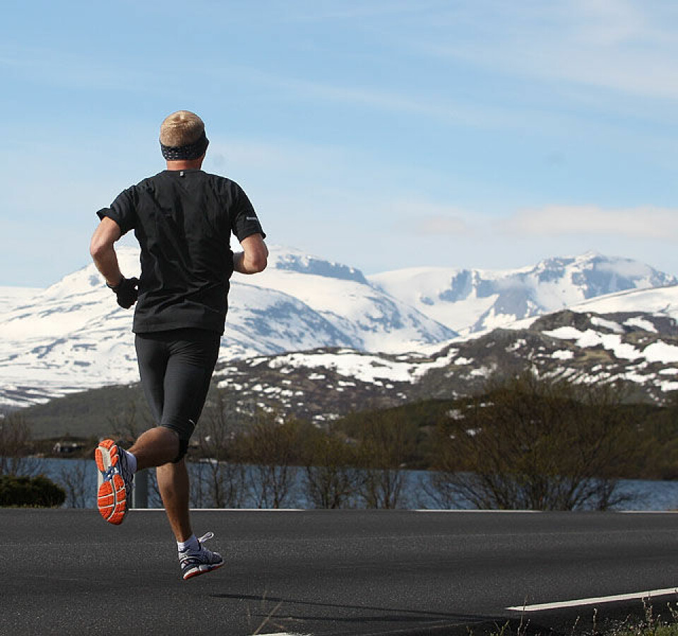 Fjellmaraton fra start til mål med 98 solskinnsbilder! Bakfra_vannet_fjellet_A20G4382.jpg