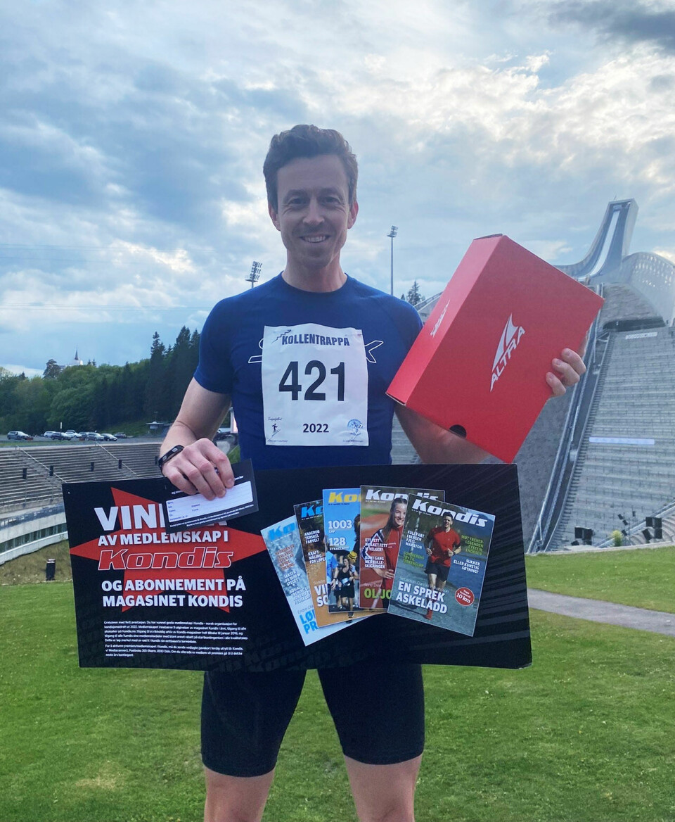 Malin Hoelsveen og Eivind Lia klart raskest opp trappa i Holmenkollen Eivind-Lia-foto-Lasse-Rypdal.jpg