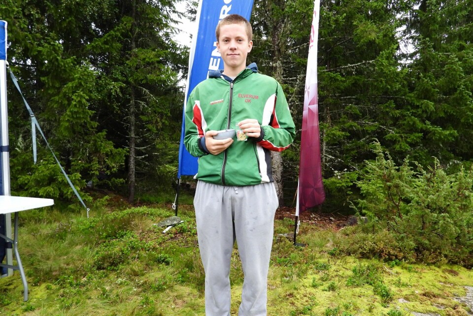 KM i orientering for Innlandet preget av tragisk hendelse KM gull H13-14 til Aksel Tonjer Fingarsen.jpg