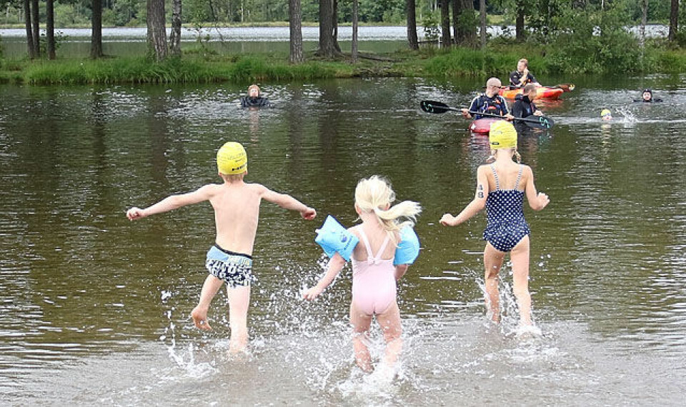 Halden og Moe vant folkefesten Oslo Triatlon Barnetriatlon_svoemming_15_grader_IMG_0261.jpg
