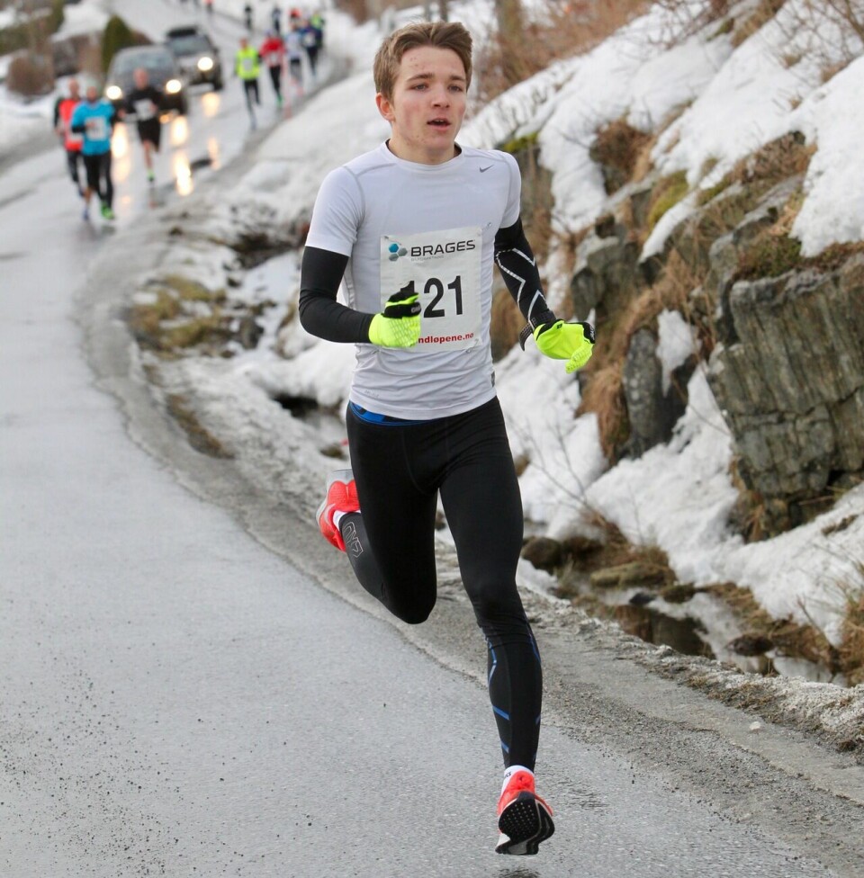Ludvik Markussen Ytterdal vant 5 km i Ålesund Ludvik_Markussen_Ytterdal_loeypa