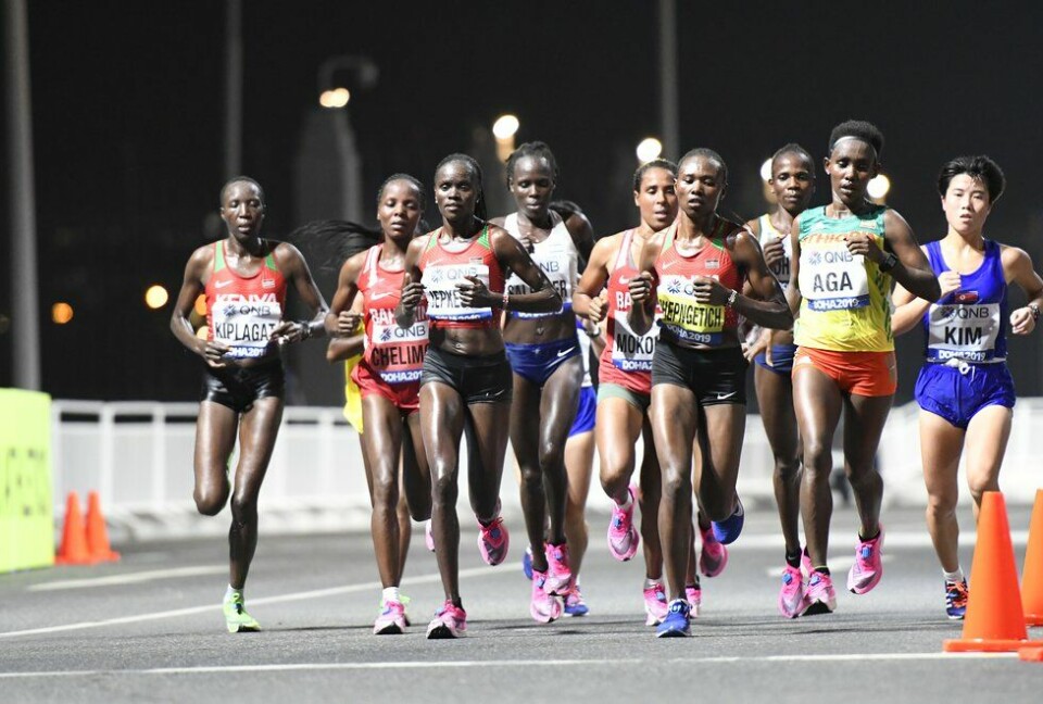Ruth Chepngetich – fersk verdensrekordholder som har løpt det meste av livet VM friidrett 2019 Doha - Visiline JEPKESHO - Ruth CHEPNGETICH - Ruti AGA - maraton