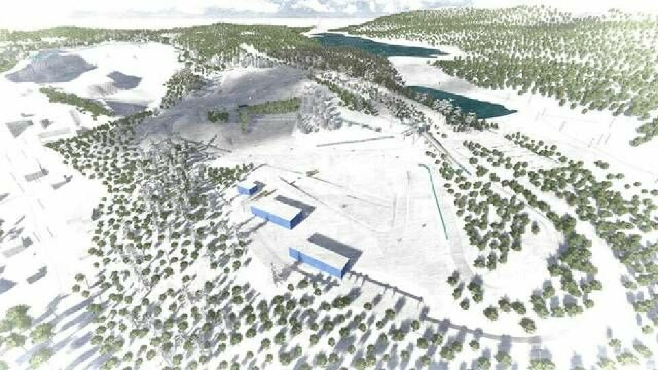 Et forslag på hvordan Lillomarka Arena kan bli seende ut. Foto: Knut Andreas Øyang. Hjellnes Consult Et forslag på hvordan Lillomarka Arena kan bli seende ut. Foto: Knut Andreas Øyang. Hjellnes Consult