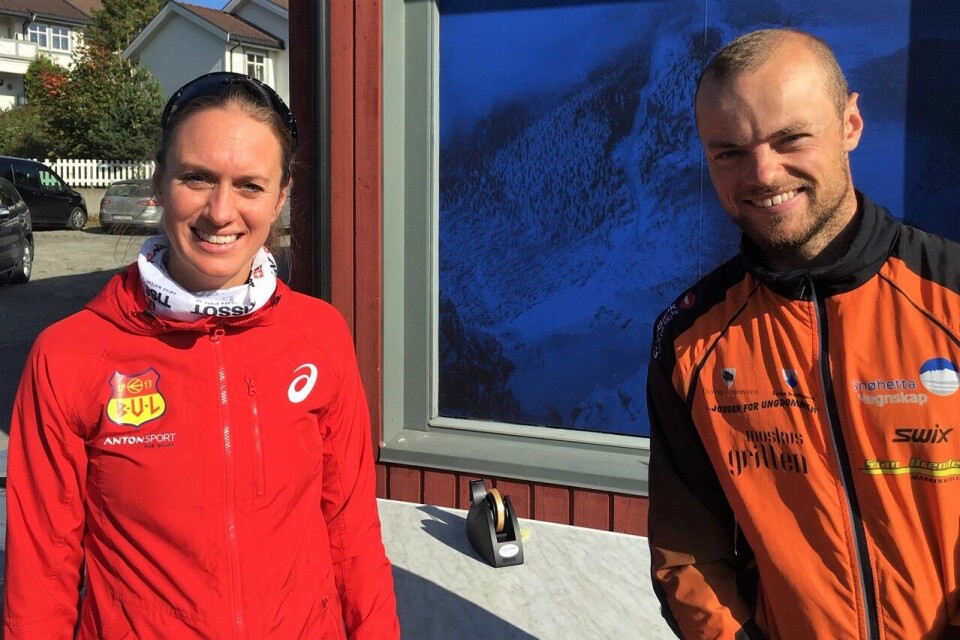 Totalvinnere av Lundehøgda Opp 2020: Merete Weng og Øystein Ulekleiv. (Foto: Bjørn Robstad) Totalvinnere av Lundehøgda Opp 2020: Merete Weng og Øystein Ulekleiv. (Foto: Bjørn Robstad)