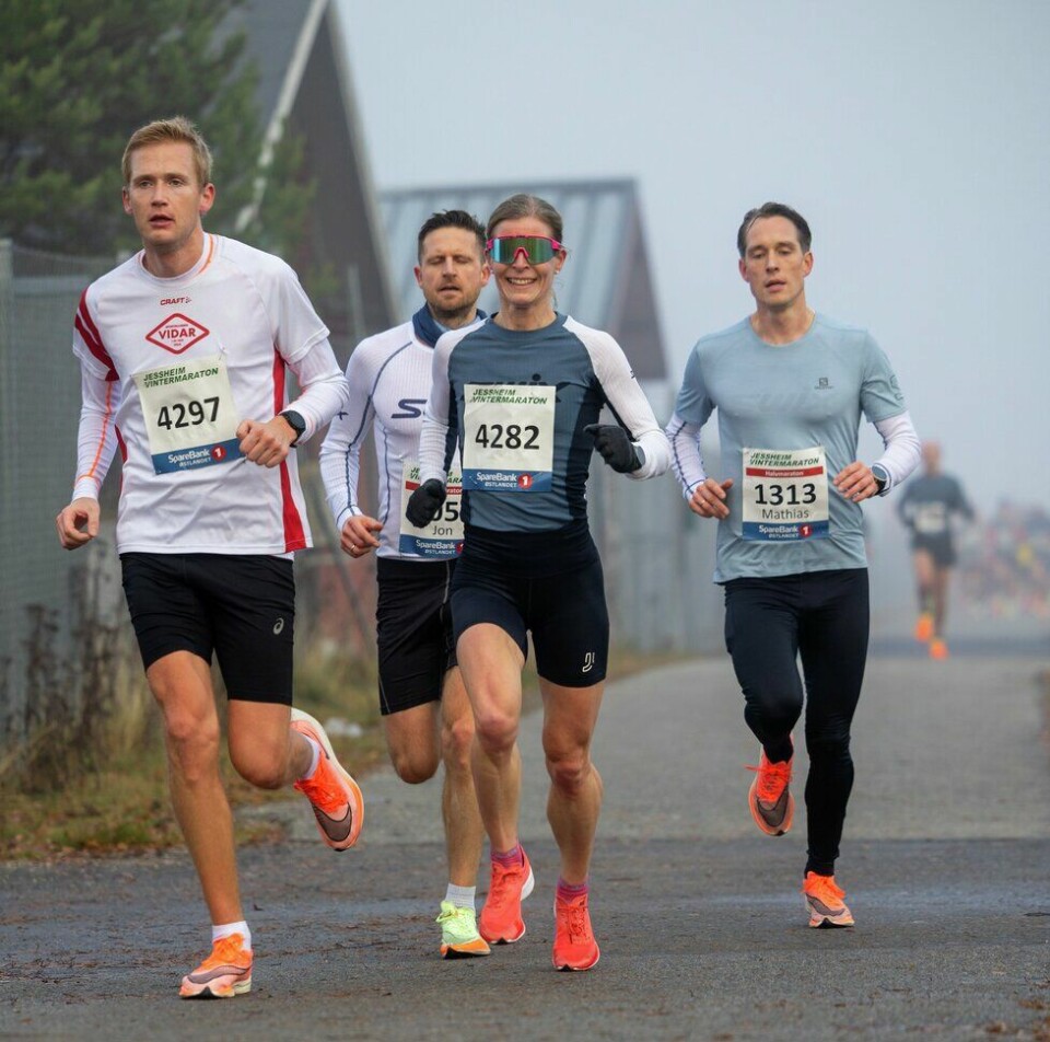 To bergensere raskest på maraton i Jessheim Vintermaraton Jessheim Vintermaraton 2022