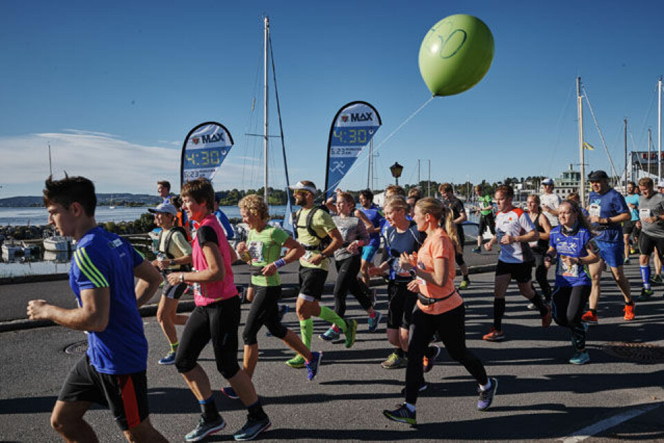 Fra 4.30-pulja på Oslo Maraton ifjor. Foto: Arrangøren Fra 4.30-pulja på Oslo Maraton ifjor. Foto: Arrangøren