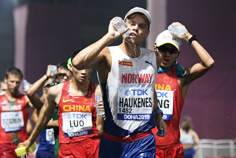 Varmen var en utfordring, men for Håvard Haukenes var det likevel teknikken som ble det største problemet. (Foto: Bjørn Johannessen) Varmen var en utfordring, men for Håvard Haukenes var det likevel teknikken som ble det største problemet. (Foto: Bjørn Johannessen)