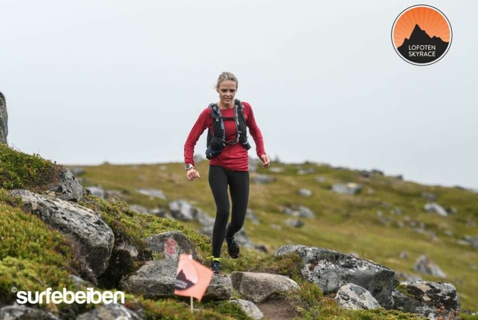 Mirjam Saarheim vant kvinnneklassen i det første Lofoten Skyrace. (Foto: Lofoten Skyrace / Nok Surfebeiben Sandholm) Mirjam Saarheim vant kvinnneklassen i det første Lofoten Skyrace. (Foto: Lofoten Skyrace / Nok Surfebeiben Sandholm)