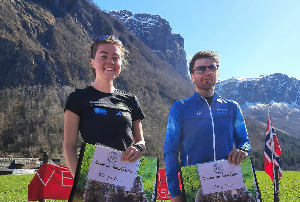 Vinnerne: Vilde Vaage Henriksen og Tom Erik Karlsen. (Foto: Olav Samland) Vinnerne: Vilde Vaage Henriksen og Tom Erik Karlsen. (Foto: Olav Samland)