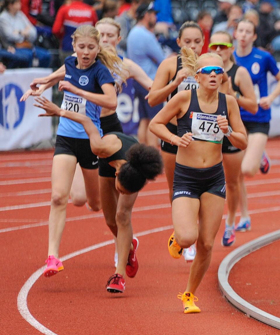 Sondre Haukanes og Amanda Rørvik tok UM-titlene på 800 meter i yngste klasse _DSC1941.jpg