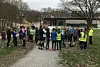 Samling før starten i det aller første Stavanger Parkrun. Foto: Runar Sæther