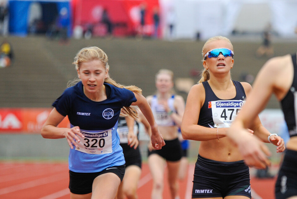 Sondre Haukanes og Amanda Rørvik tok UM-titlene på 800 meter i yngste klasse _DSC1975.jpg