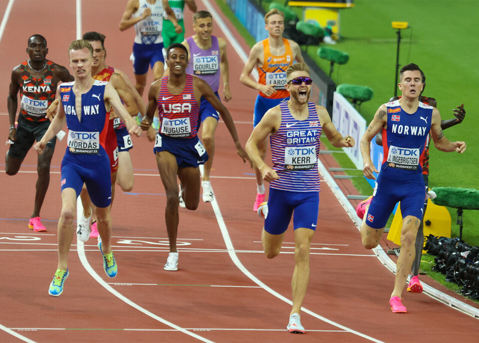 Klart for ny duell mellom Jakob Ingebrigtsen og Josh Kerr i Bowerman Mile 25. mai 1500m-finale-menn-Budapest.jpg