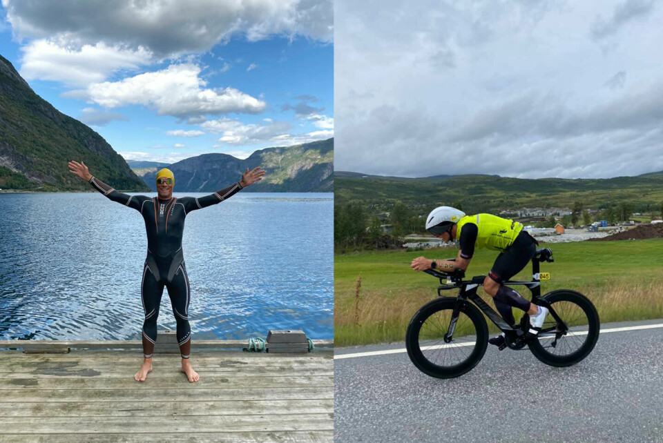 Jens Peter Elton Gransæther var en av dem som fullførte Norseman med svart trøye, og han tok en 15. plass. (Bilder fra hans FB-side). Jens Peter Elton Gransæther var en av dem som fullførte Norseman med svart trøye, og han tok en 15. plass. (Bilder fra hans FB-side).