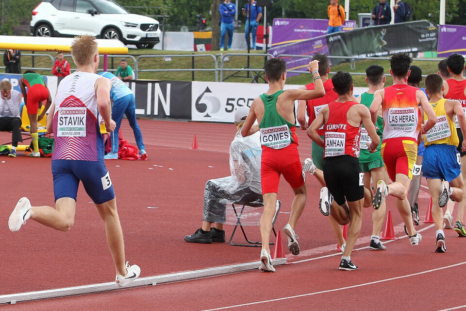 EM U20: Håkon Stavik var skuffet etter 11. plass på 5000 m 5000m_gutter_Haakon_Stavik_sliter_med_aa_tette_luka_1280_A20G4781.jpg