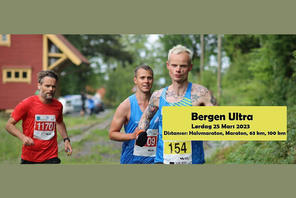 Påmeldingen for Bergen Ultra er nå i gang. (Foto: arrangørens invitasjon) Bergen Ultra, invitasjon