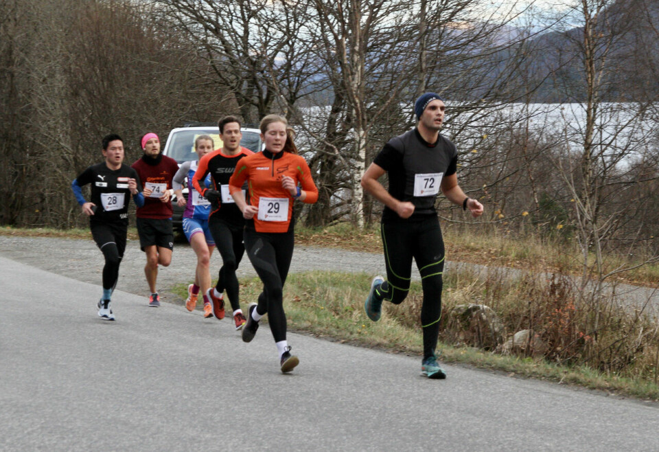 Pangstart for vinterkarusellen i Ålesund 5km_kvinne_tet