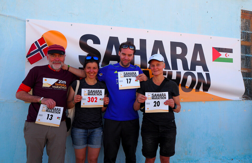 Dobbelt gull til Sverige i Sahara Marathon startnummer_P2240145.jpg