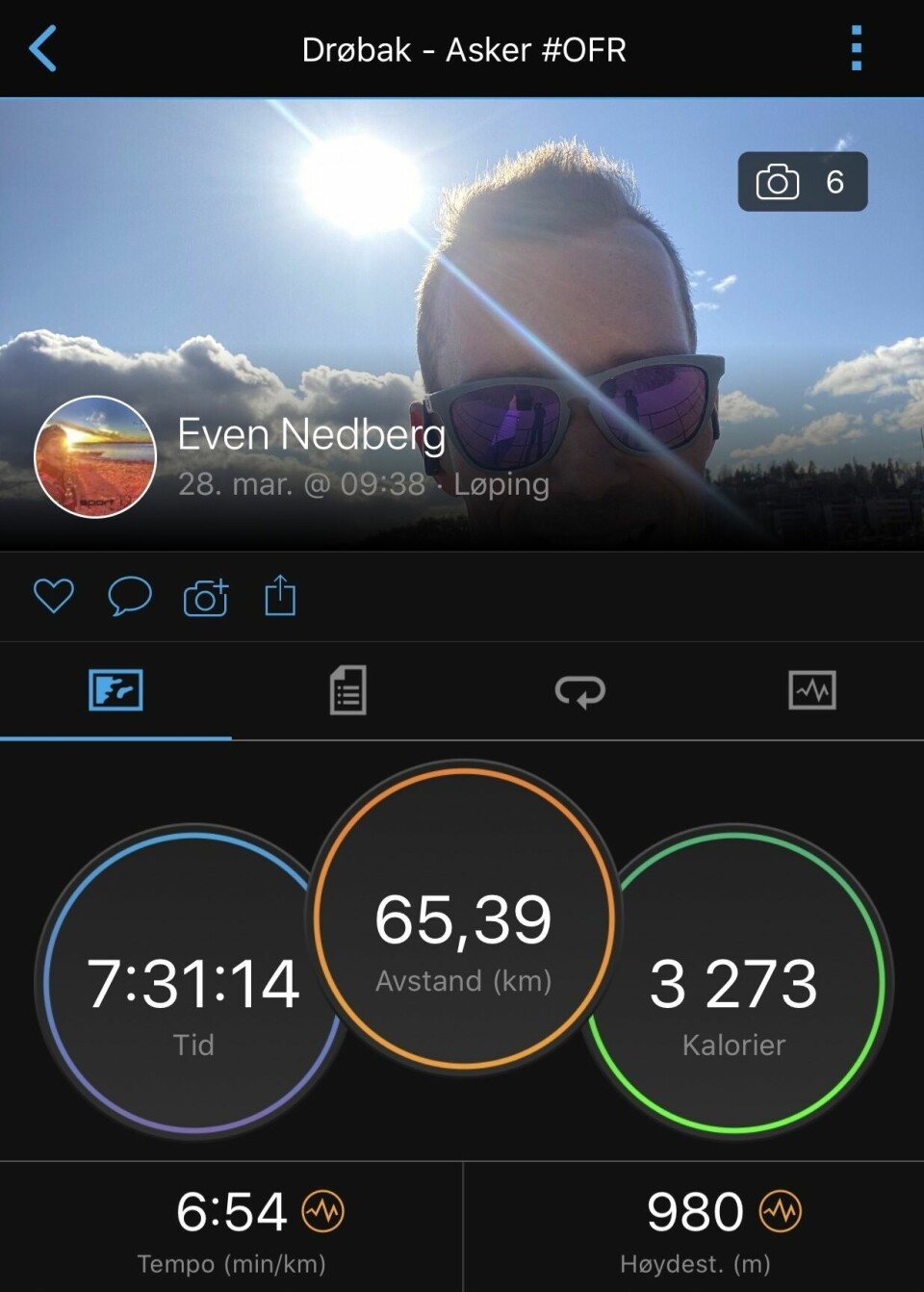 15 deltok på Kondis virtuelle maraton- og ultraløp siste uken i mars Even_Nedberg_GPS-data (2).jpg