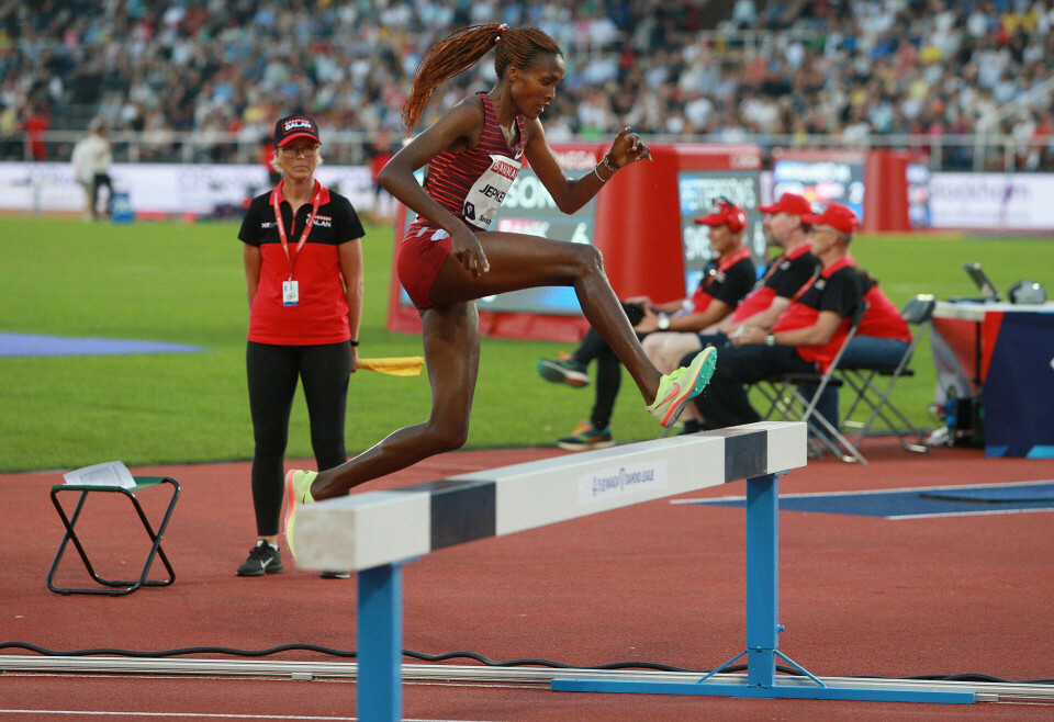 Ukjent flyktning slo Jacob Kiplimo på 3000 m i Stockholm 3000m_hinder_kvinner_Daisy_Jepkemei_AZ3T5415.jpg