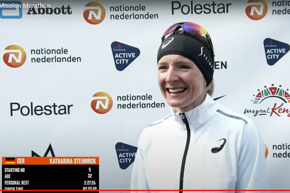 Eliud Kipchoge og Katharina Steinrück vant NN Mission Marathon i Enschede Katharina_Steinruck-foto-skjermdump.jpg