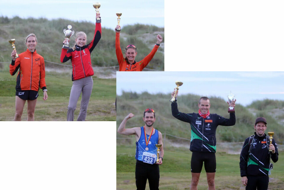 Mia Bø og Silje Torsvik ble best blant kvinnene på lik tid, med Helena Hope på 3.plass. Andreas Penne Nygård vant løpets vandrepokal etter å ha vunnet løpet 3 år på rad. På de neste plassene fulgte Andre Puntervold Pereira og Sivert Hebnes. (Foto: Trine Nessler Wicjmann) Mia Bø og Silje Torsvik ble best blant kvinnene på lik tid, med Helena Hope på 3.plass. Andreas Penne Nygård vant løpets vandrepokal etter å ha vunnet løpet 3 år på rad. På de neste plassene fulgte Andre Puntervold Pereira og Sivert Hebnes. (Foto: Trine Nessler Wicjmann)