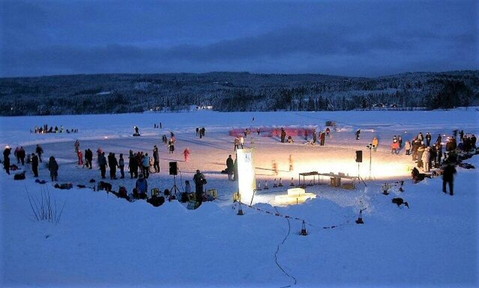 Idyll i skumringstimen på Dølisjøen lørdag. (Foto: Arrangøren) Idyll i skumringstimen på Dølisjøen lørdag. (Foto: Arrangøren)