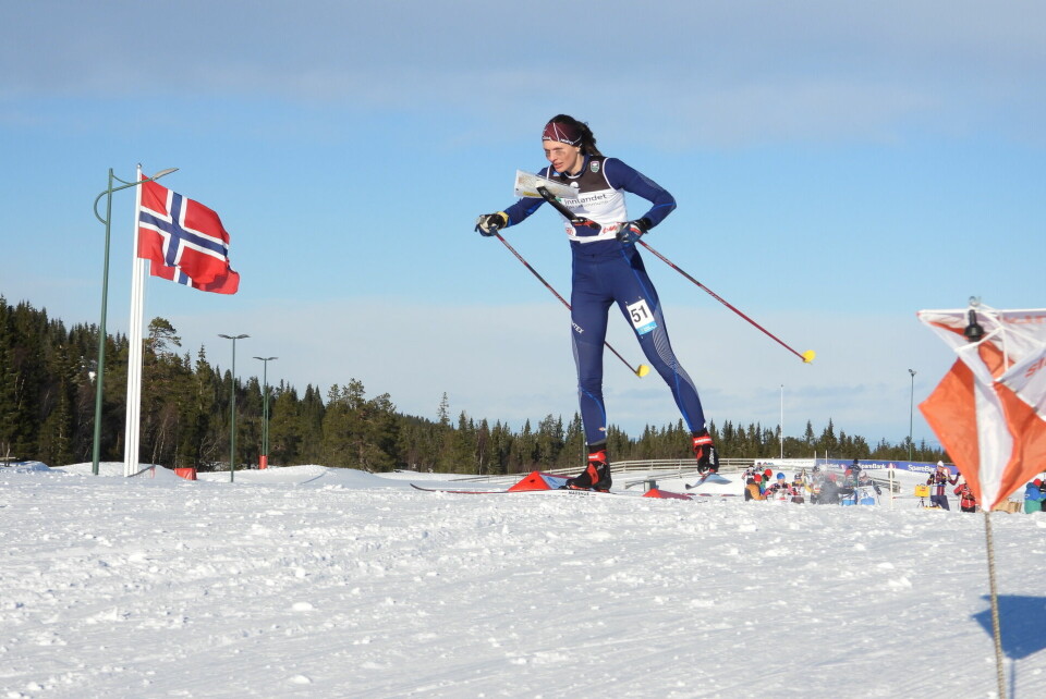 Anna Ulvensøen fra Nydalens SK på vei til en ny triumf, denne gangen på NM langdistanse på Lygna. (Foto: Stein Arne Negård) Anna Ulvensøen, Nydalens SK på vei til en ny triumf, denne gangen på NM langdistanse på Lygna. (Foto: Stein Arne Negård)