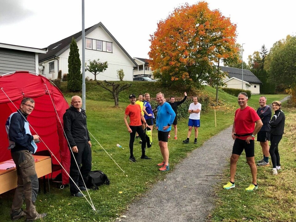 Flere aktive enn trimmere i Gå-joggen Etter målgang.jpg