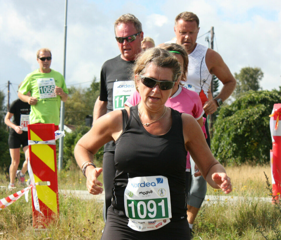 Fra regn til sol i Grimstad Maraton IMG_1038BergemoenKoe10km.jpg