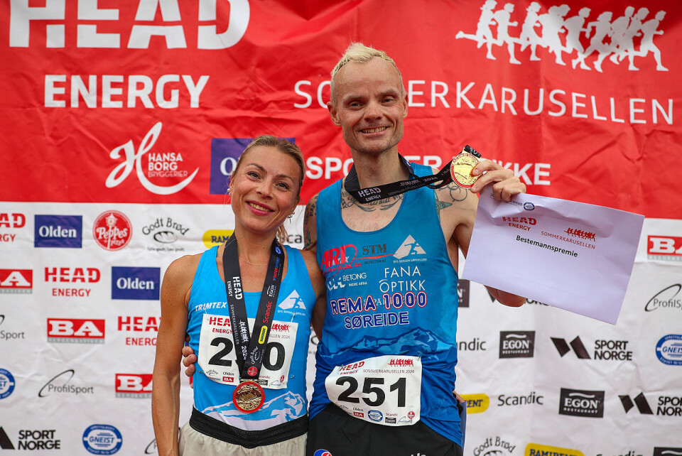 Kjæresteparet Leni Økland og Bjørn Tore Kronen Taranger var de beste på 10 km. (Alle foto: Arne Dag Myking) Kjæresteparet Leni Økland og Bjørn Tore Kronen Taranger var de beste på 10 km. (Alle foto: Arne Dag Myking)