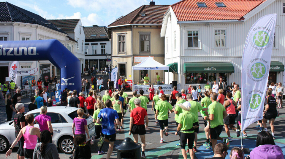 Fra regn til sol i Grimstad Maraton IMG_0821Opvarmning10kmFlot.jpg