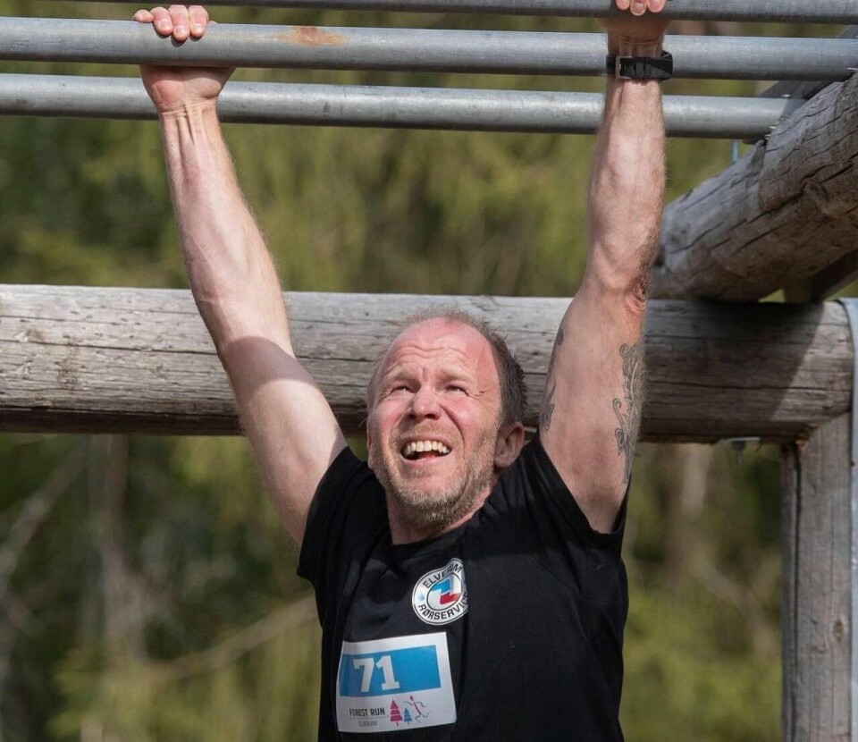 Hinderløpet Forest Run for femte gang i skogen i Elverum Terje Myrvold i moneybars.jpg