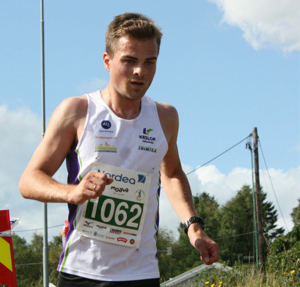 Fra regn til sol i Grimstad Maraton IMG_0844Vinder10AndaasBergemoen.jpg