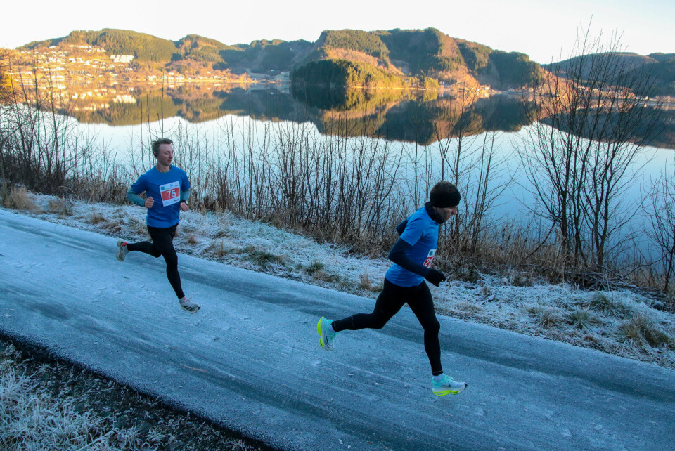 Løypen i Maratonkarusellen går dels i vakre omgivelser ved Kalandsvatnet. Her fra tilsvarende løp i fjor. (Foto: Arne Dag Myking) Løypen i Maratonkarusellen går dels i vakre omgivelser ved Kalandsvatnet. Her fra tilsvarende løp i fjor. (Foto: Arne Dag Myking)