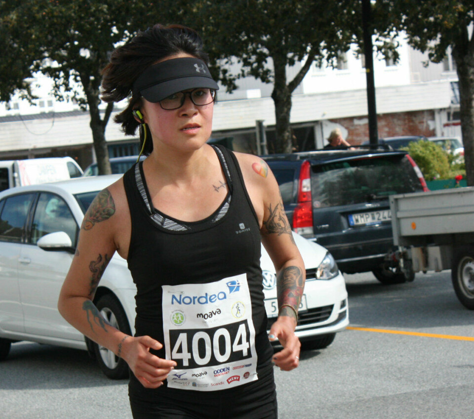 Fra regn til sol i Grimstad Maraton IMG_1373LouIbsenGate.jpg