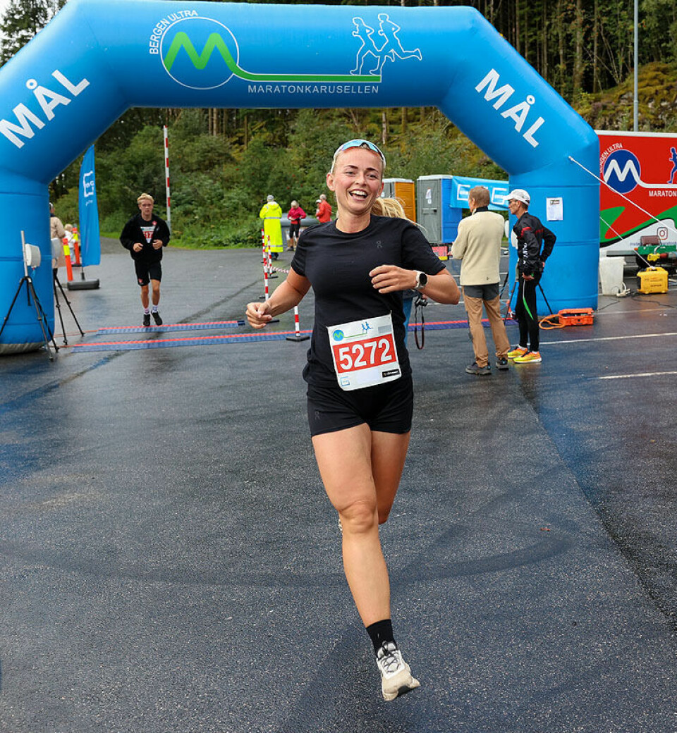 Margunn Bye Tøsdal og Frode Oldervoll vant i Bergen Skogsmaraton 1U9A5787.jpg