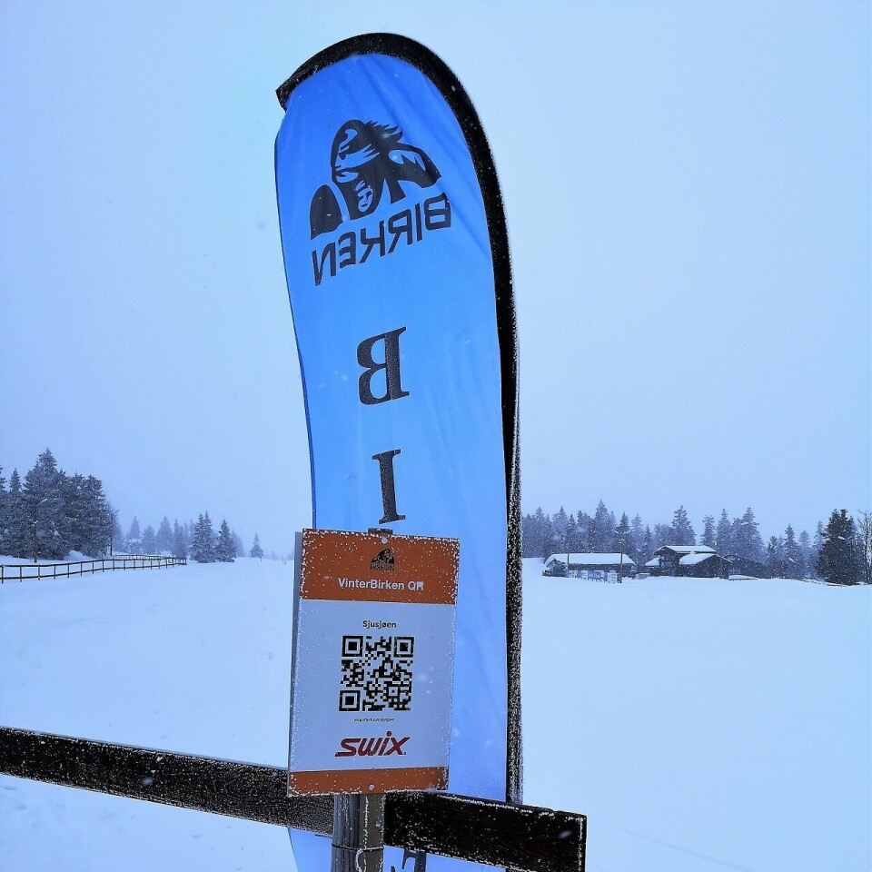 Birkebeinerrennet 2021 er avlyst for både topp og bredde QR_scanning Sjusjøen.jpg