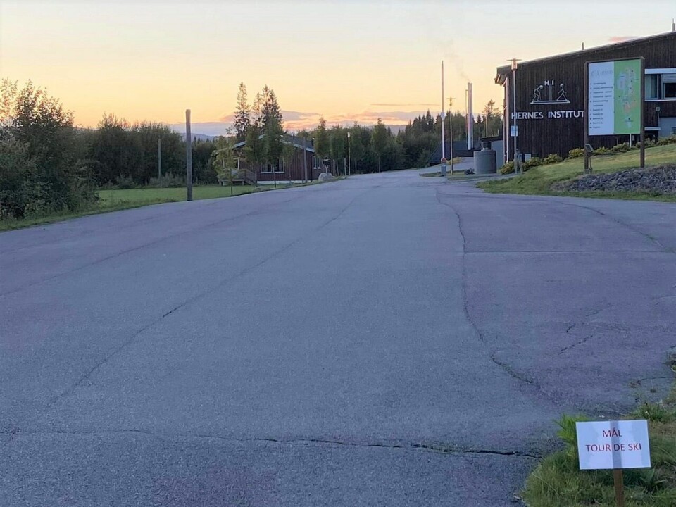 Pål Åge Joten og Maiken C. Falla best av 40 i Tour de Rulleski i Elverum Mål 2.etappe Hernes Institutt.jpg